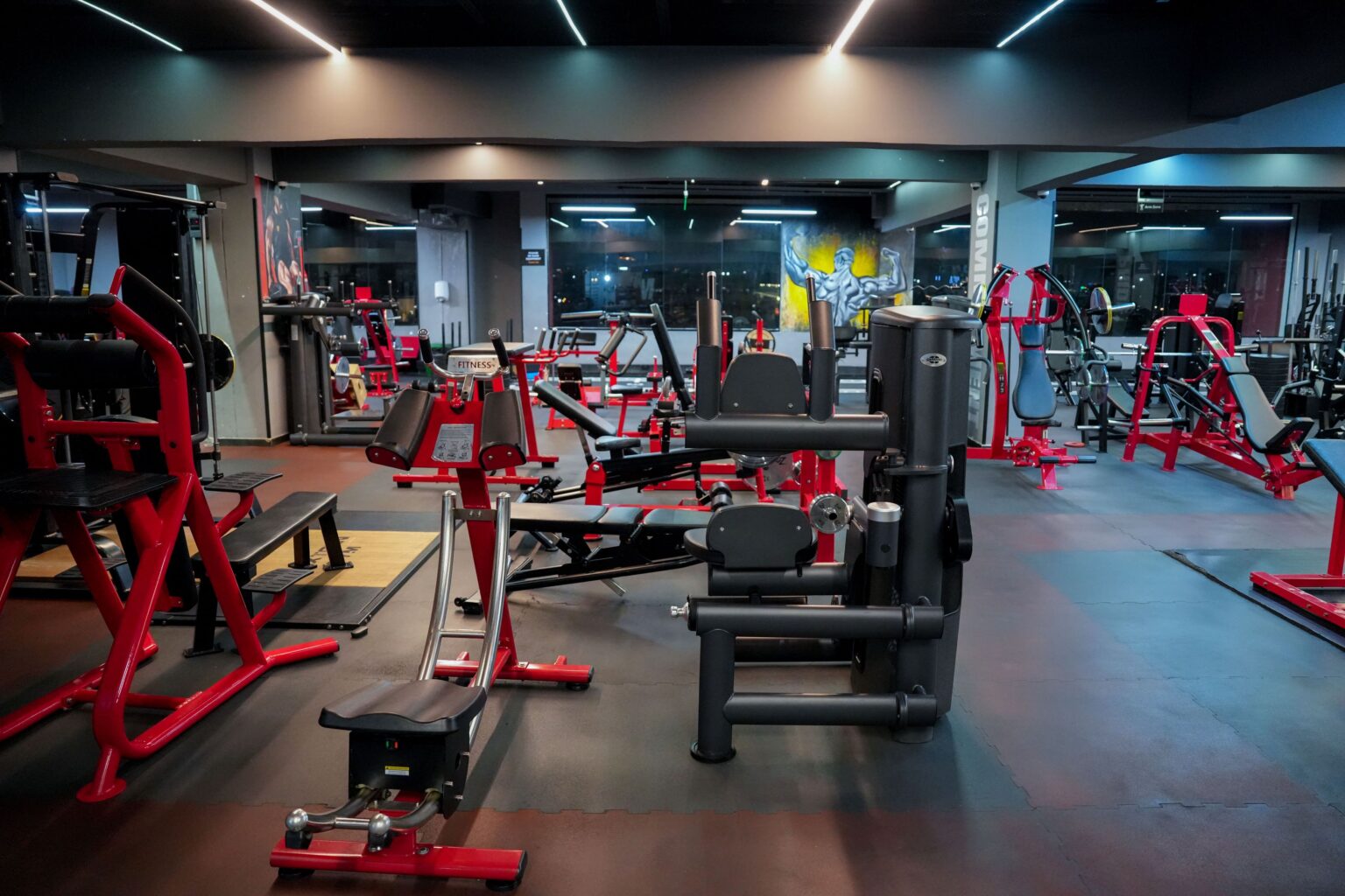 Strength equipment at NextGen Gym